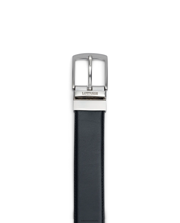 Men Lottusse Accessories Black NT4PP198 Cinturones Anilin Calf Reversible