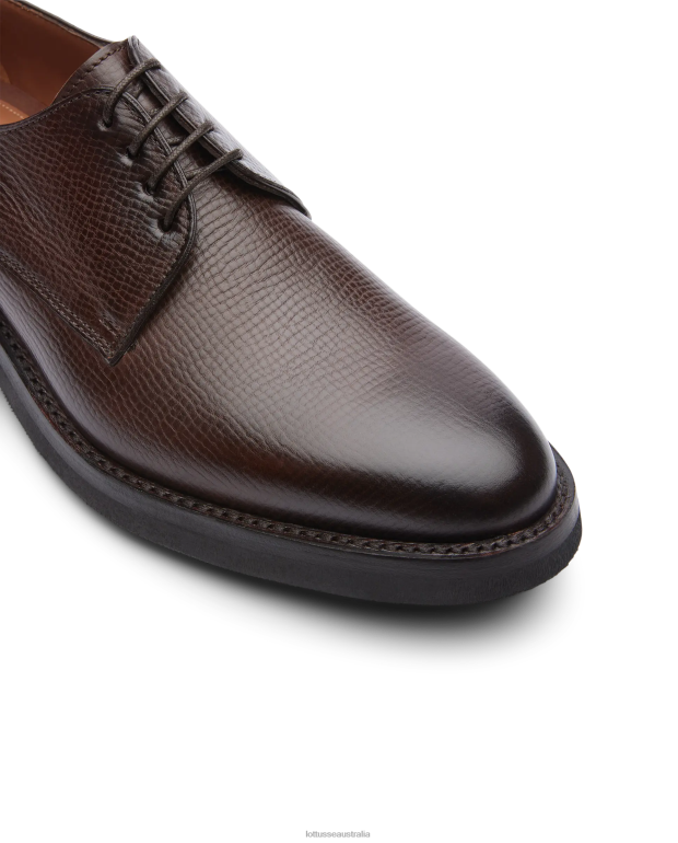 Men Lottusse Footwear Brown NT4PP53 Premium Crust Anilin Embossy Calf Debry