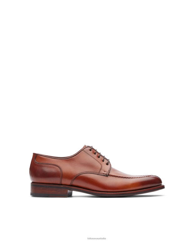 Men Lottusse Footwear Brown NT4PP66 Premium Crust Anilin Calf Derby