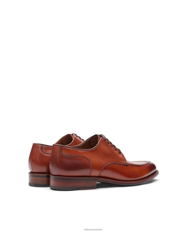 Men Lottusse Footwear Brown NT4PP66 Premium Crust Anilin Calf Derby