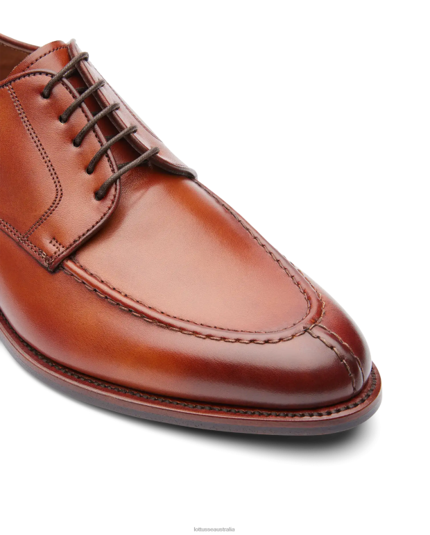 Men Lottusse Footwear Brown NT4PP66 Premium Crust Anilin Calf Derby