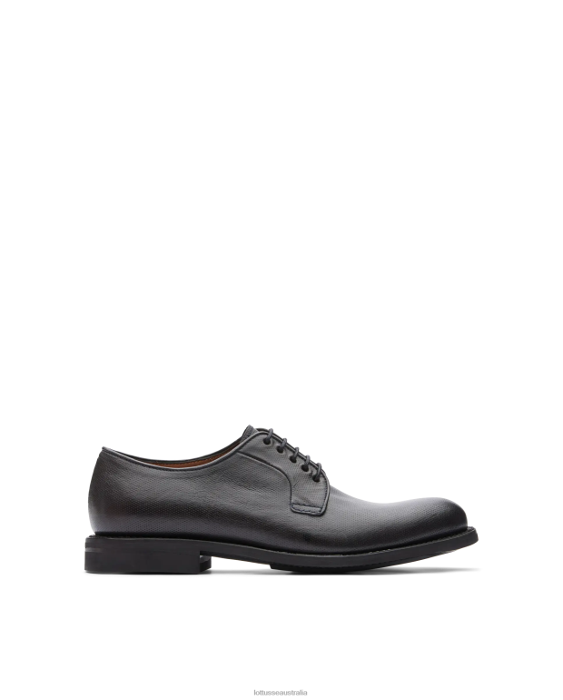Men Lottusse Footwear Marine Blue NT4PP69 Walton Canguro embossy Leather Derby