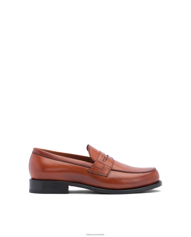 Men Lottusse Footwear Brown NT4PP44 Kingstown Crust Anilin Calf Loafers