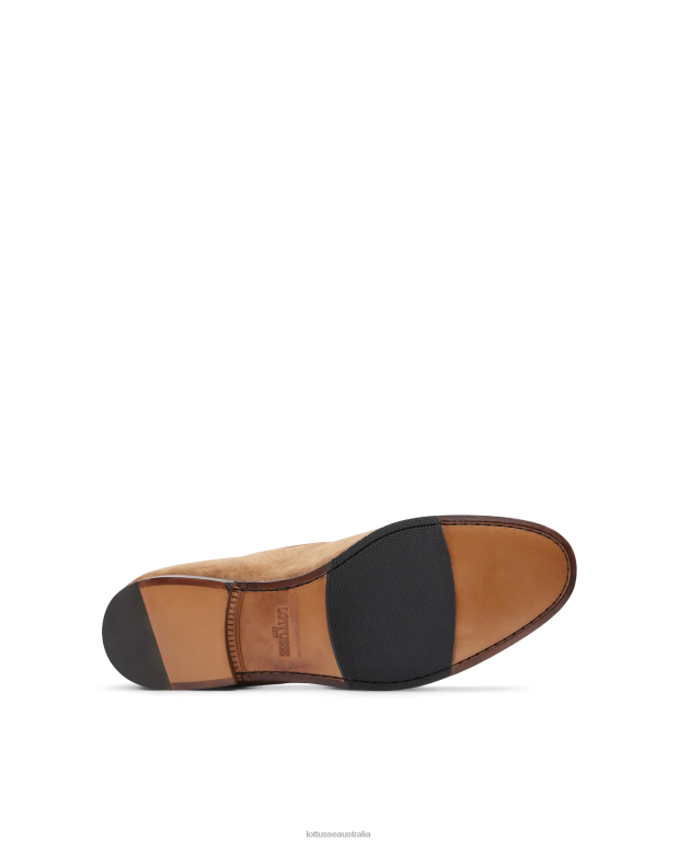 Men Lottusse Footwear Brown NT4PP86 Verona Suede Calf Loafers