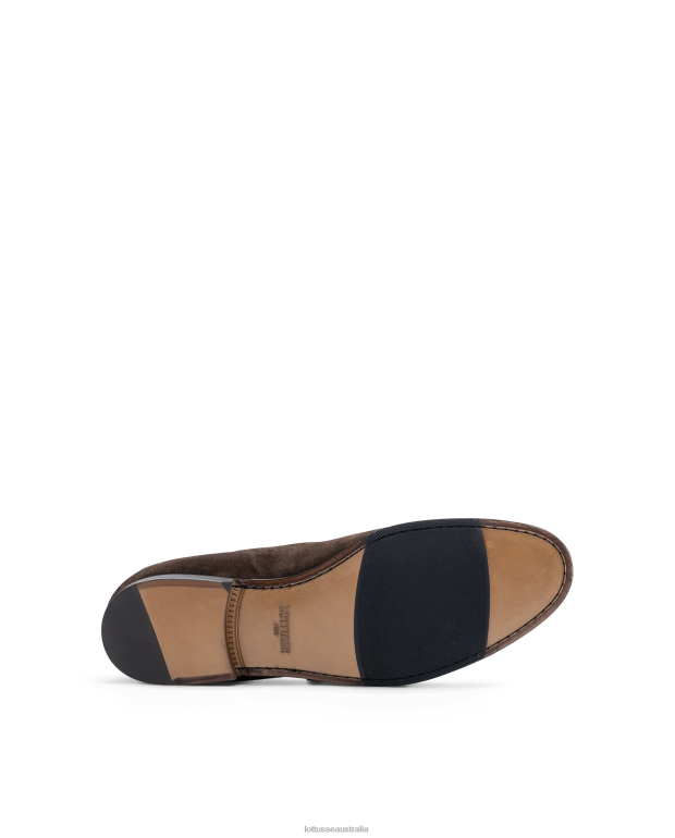 Men Lottusse Footwear Mocha NT4PP77 Verona Suede Calf Loafers
