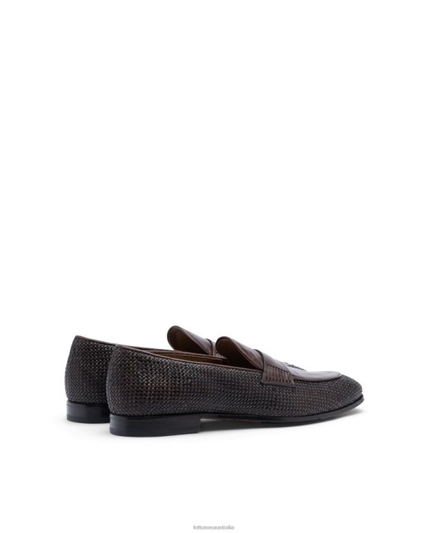 Men Lottusse Footwear Mocha NT4PP96 Verona Mesh Canguro Loafers