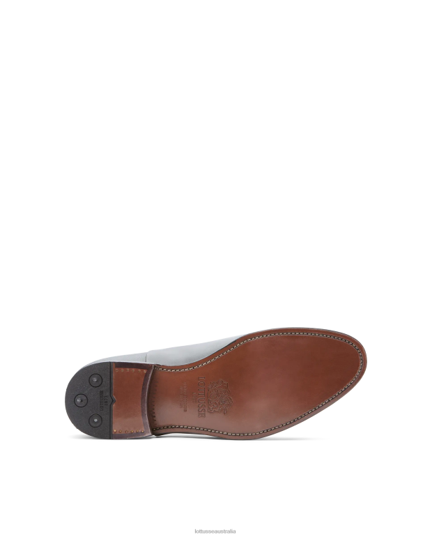 Men Lottusse Footwear Black NT4PP1 Premium Crust Anilin Calf Oxford