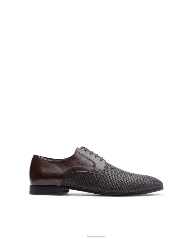 Men Lottusse Footwear Mocha NT4PP97 Verona Mesh Canguro Oxford