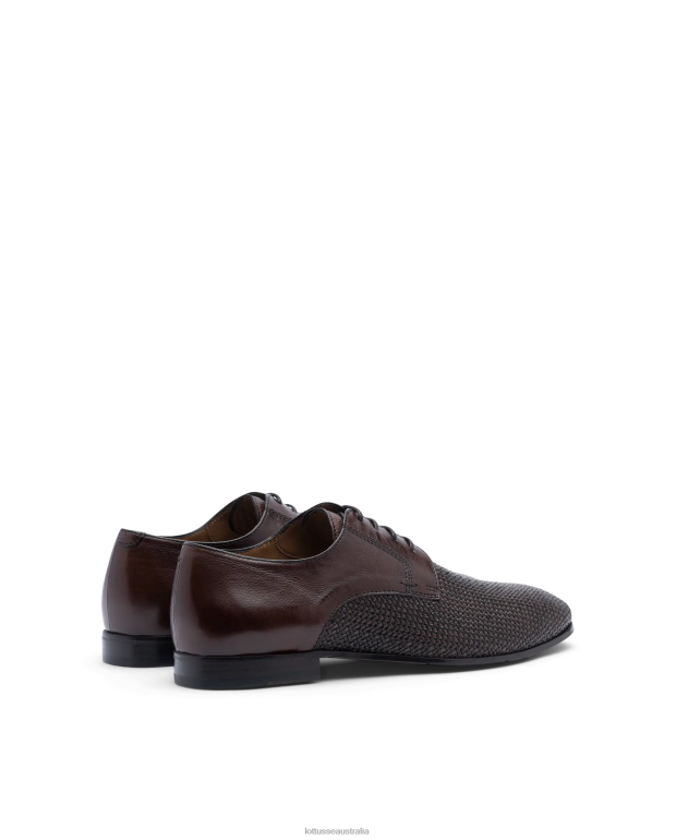 Men Lottusse Footwear Mocha NT4PP97 Verona Mesh Canguro Oxford