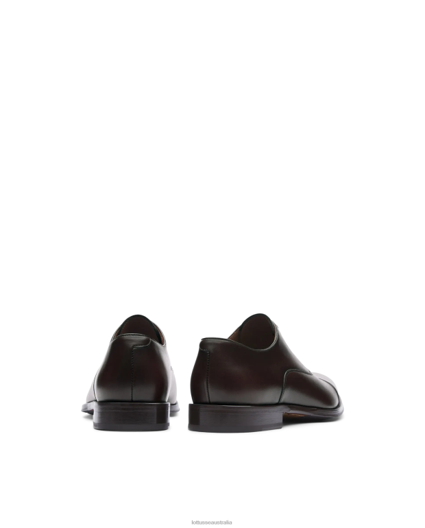 Men Lottusse Footwear Mocha NT4PP9 Lenox Brush Off Calf Oxford