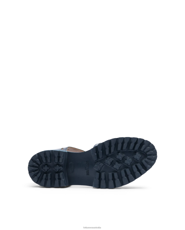 Men Lottusse Footwear Marine Blue NT4PP94 Covent Bright Calf Jelly Shoes