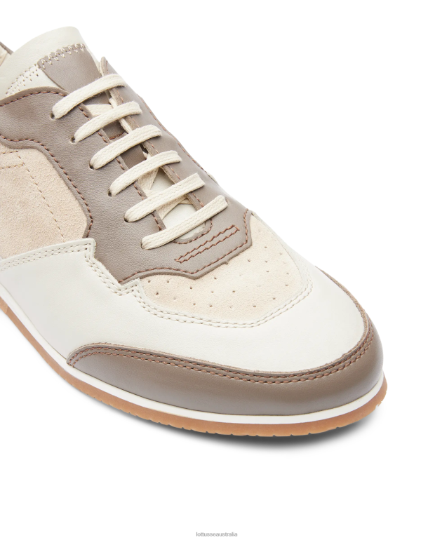 Men Lottusse Footwear Taupe NT4PP115 Mancor Soft Calf Sneakers