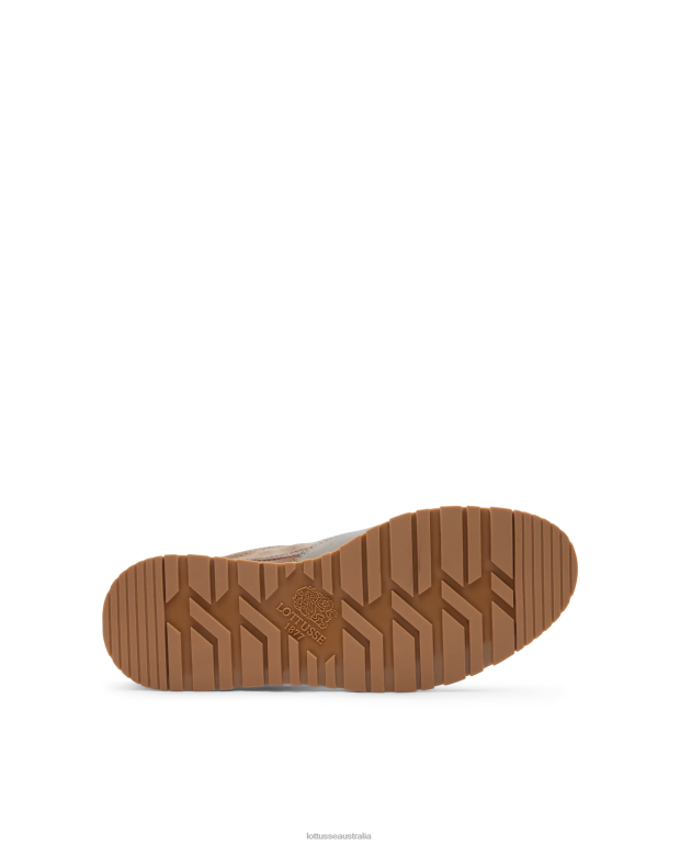 Men Lottusse Footwear Taupe NT4PP195 Mancor Soft Calf Sneakers