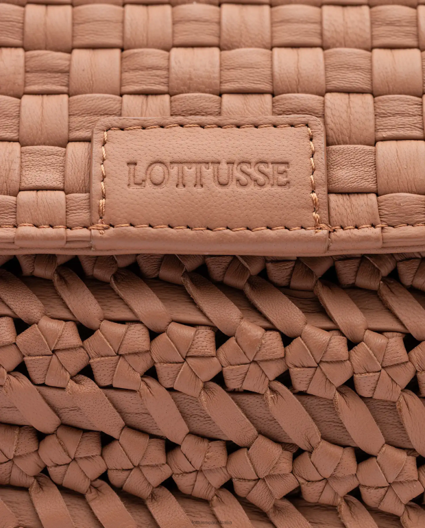 Women Lottusse Accessories Brown NT4PP344 NOODBAG Braided Washed Lamb Top Handle Bag