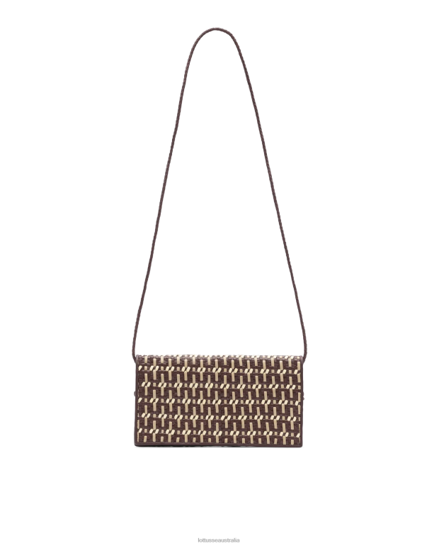 Women Lottusse Accessories Maroon NT4PP367 Special Multicolour Braided Goat Top Handle Bag