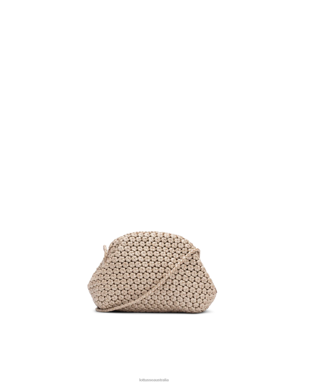 Women Lottusse Accessories Silver NT4PP349 Noodbag Merino Lamb Soft Top Handle Bag