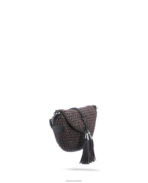 Women Lottusse Accessories Mocha NT4PP374 Noodbag Multicoloured Lamb Crossbody Noodbag