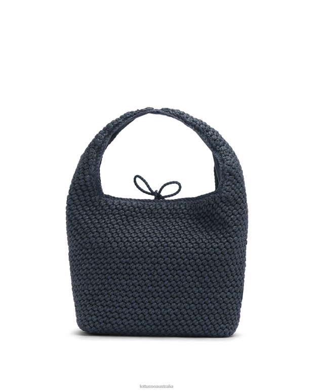 Women Lottusse Accessories Navy NT4PP388 Noodbag Lamb Hobo Noodbag