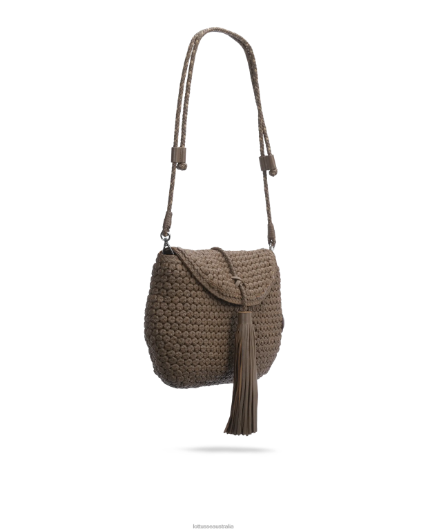 Women Lottusse Accessories Taupe NT4PP385 Noodbag Lamb Noodbag