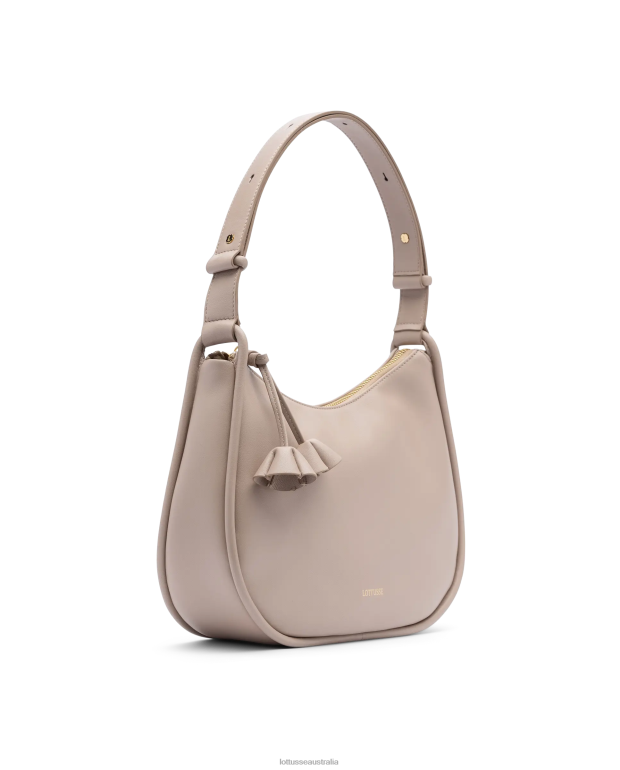 Women Lottusse Accessories Beige NT4PP333 Serena Lamb Soft Shoulder Bag