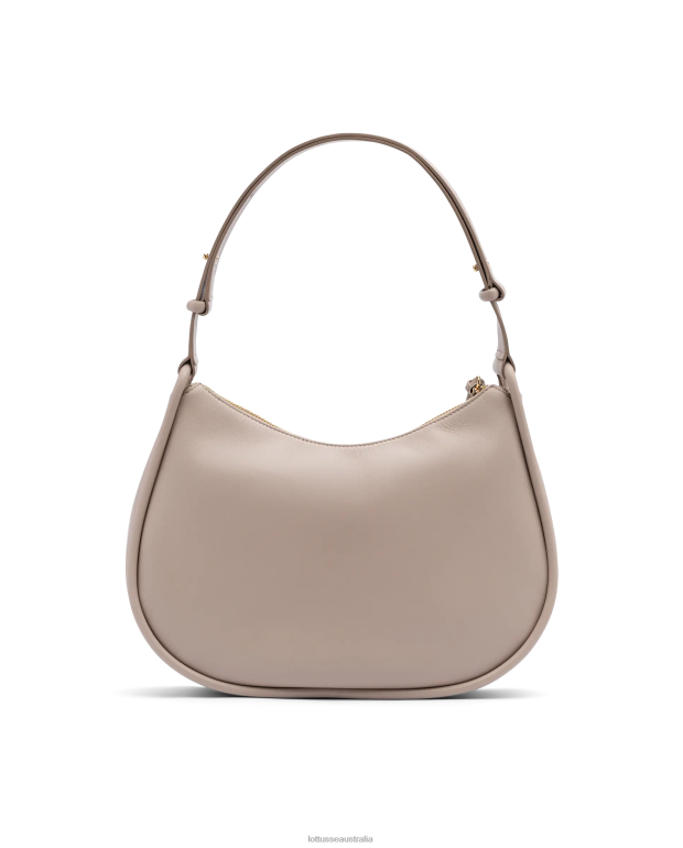 Women Lottusse Accessories Beige NT4PP333 Serena Lamb Soft Shoulder Bag