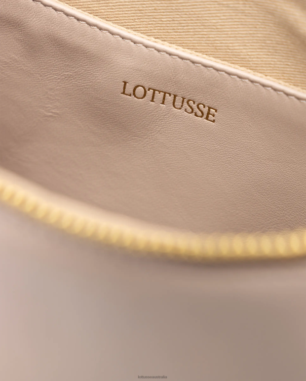 Women Lottusse Accessories Beige NT4PP333 Serena Lamb Soft Shoulder Bag