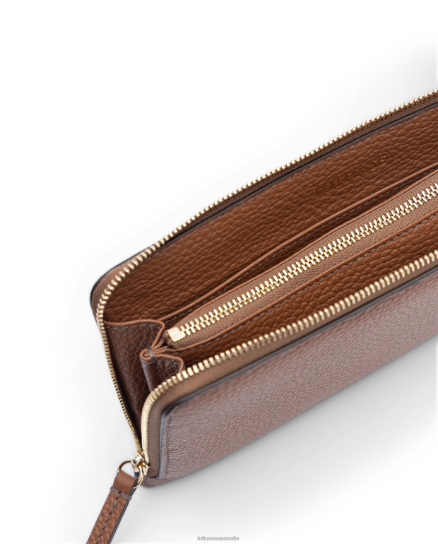 Women Lottusse Accessories Brown NT4PP368 Talaia Grain Calf Wallet