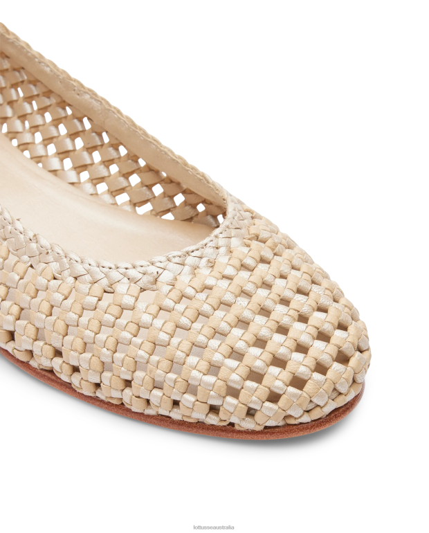 Women Lottusse Footwear Multicolour NT4PP292 Delice Lamb Mesh Leather Ballerinas