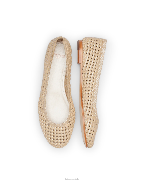 Women Lottusse Footwear Multicolour NT4PP292 Delice Lamb Mesh Leather Ballerinas