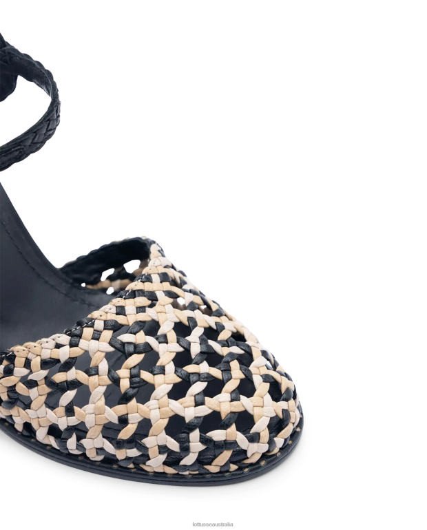 Women Lottusse Footwear Multicolour NT4PP249 Etnic Braided Goat Pumps