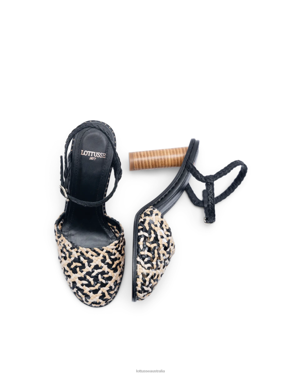 Women Lottusse Footwear Multicolour NT4PP249 Etnic Braided Goat Pumps