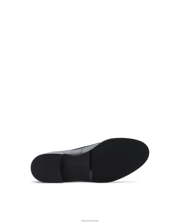 Women Lottusse Footwear Black NT4PP396 Claire Plain Calf Derby