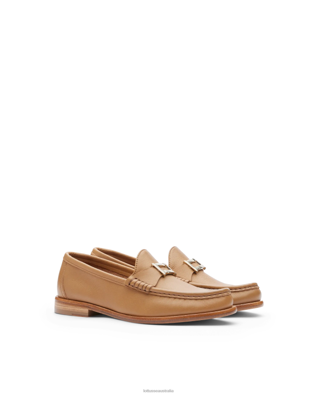 Women Lottusse Footwear Brown NT4PP236 Lara Grain soft Calf Loafers