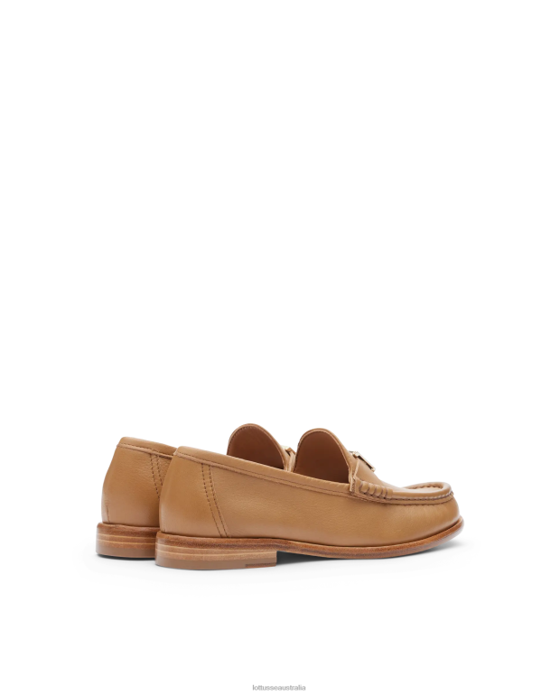 Women Lottusse Footwear Brown NT4PP236 Lara Grain soft Calf Loafers