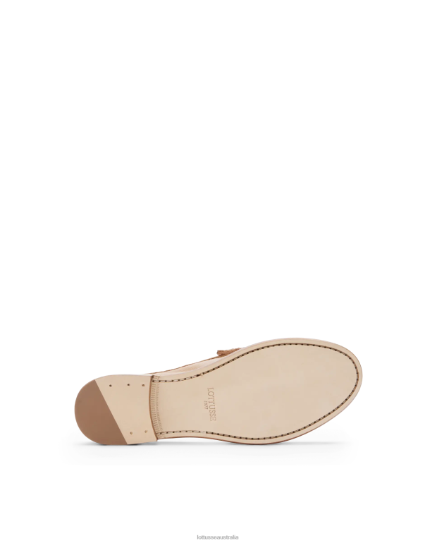 Women Lottusse Footwear Brown NT4PP236 Lara Grain soft Calf Loafers
