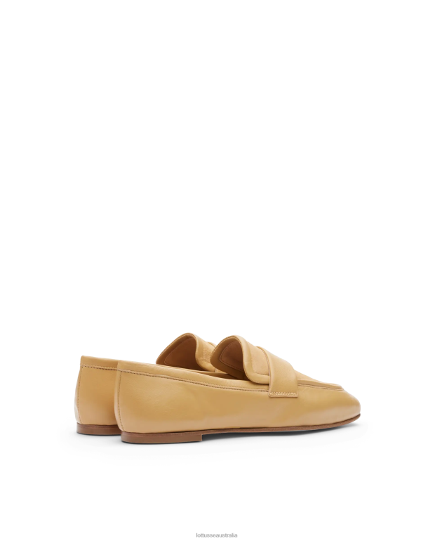 Women Lottusse Footwear Yelllow NT4PP281 Goya Yellow Soft Lamb Loafers