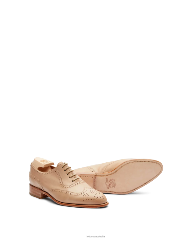 Women Lottusse Footwear Brown NT4PP212 Cambridge Crust Anilin Calf Oxford