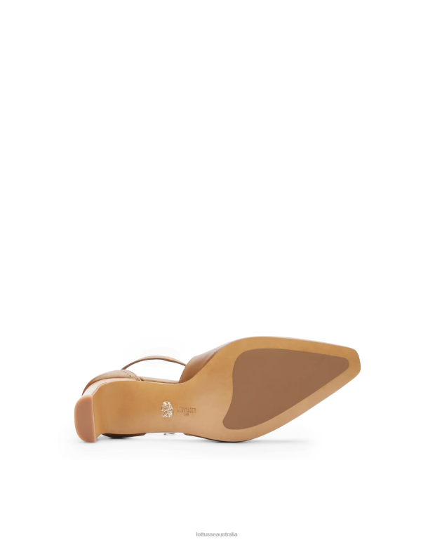 Women Lottusse Footwear Brown NT4PP222 Smithson Crust Anilin Calf Pumps
