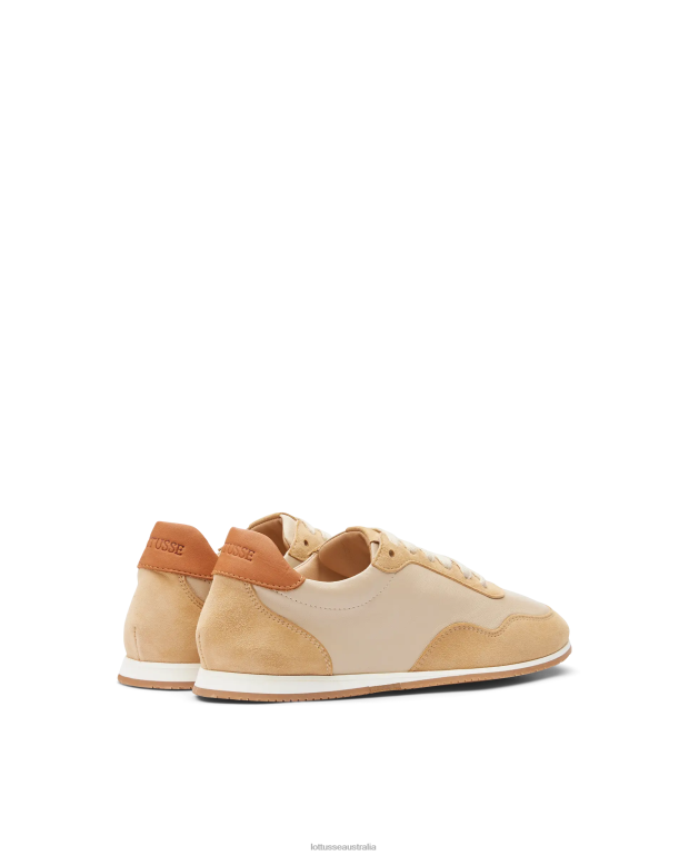 Women Lottusse Footwear Beige NT4PP298 Mancor Goat Suede Sneakers