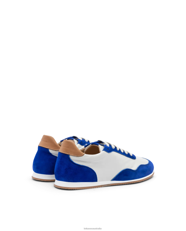 Women Lottusse Footwear Blue NT4PP301 Mancor Goat Suede Sneakers