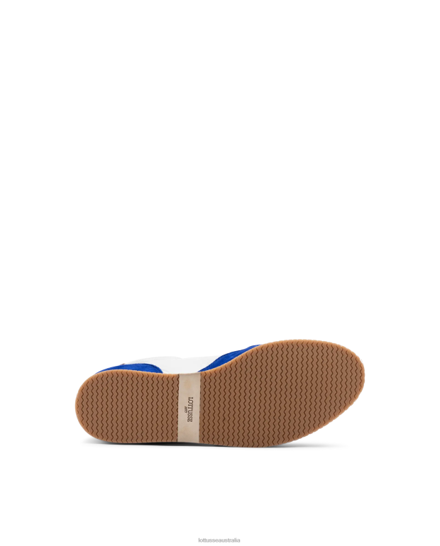 Women Lottusse Footwear Blue NT4PP301 Mancor Goat Suede Sneakers
