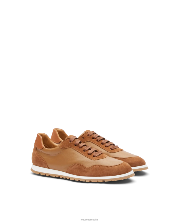 Women Lottusse Footwear Brown NT4PP413 Mancor Goat Suede Sneakers