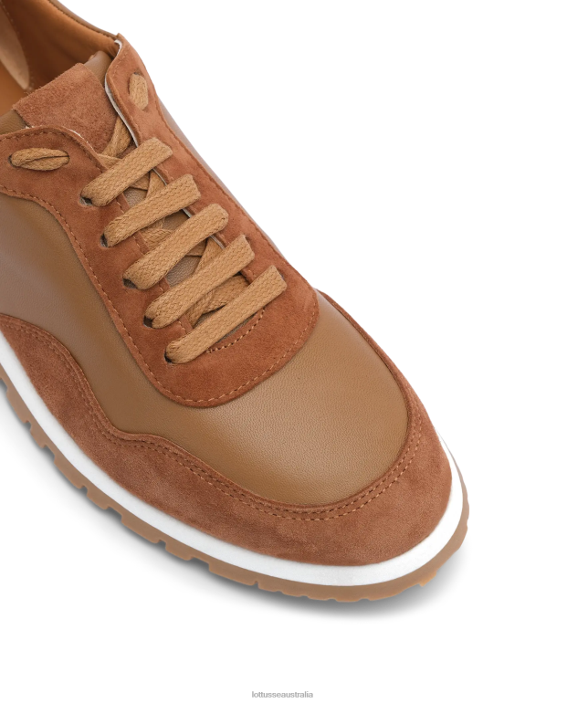Women Lottusse Footwear Brown NT4PP413 Mancor Goat Suede Sneakers